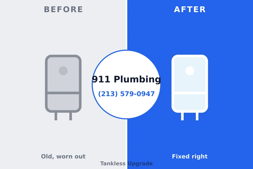 Before and after: plumbing repair Norton, KS